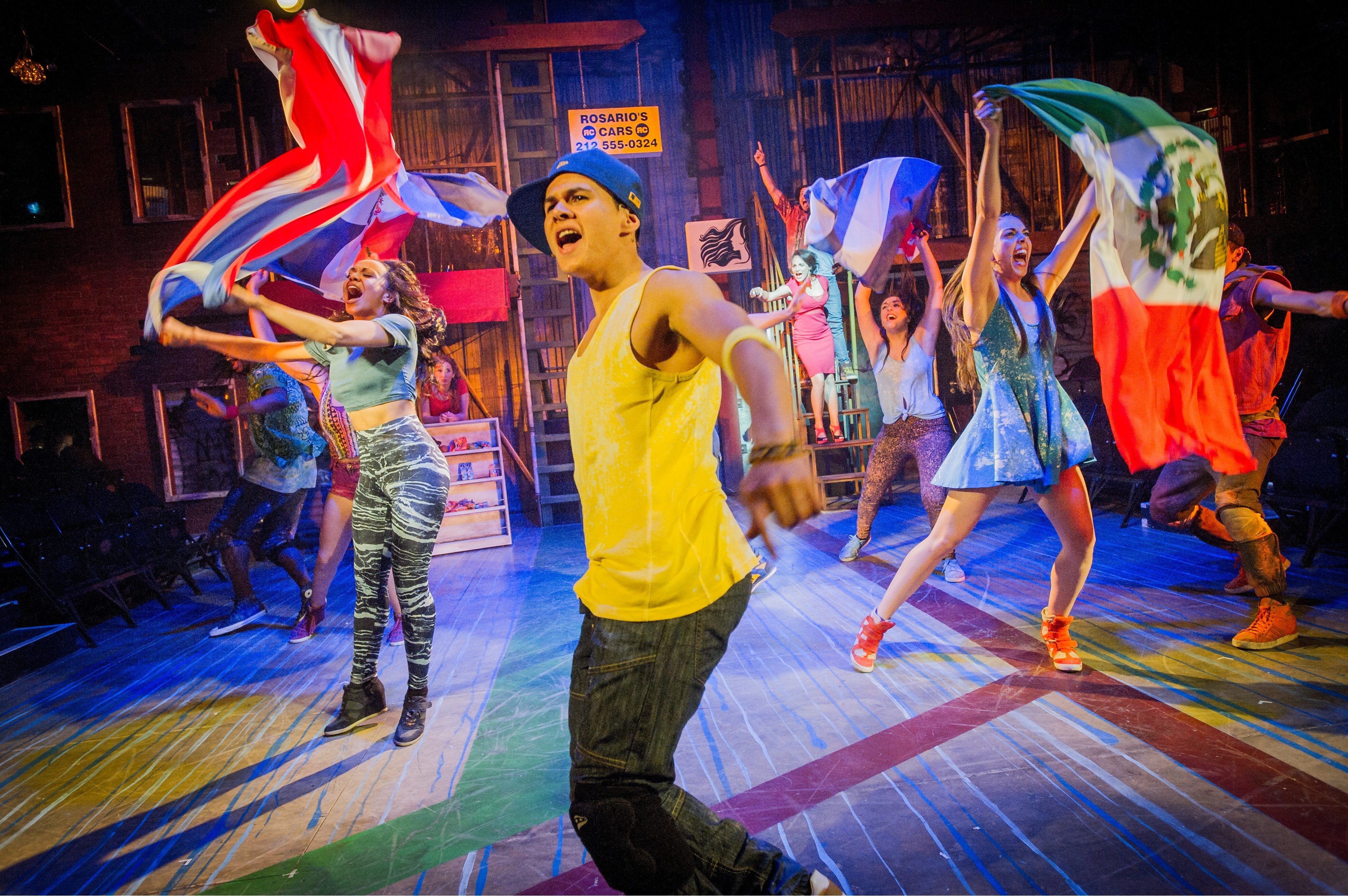 The Company of IN THE HEIGHTS. Photo Credit Robert Workman