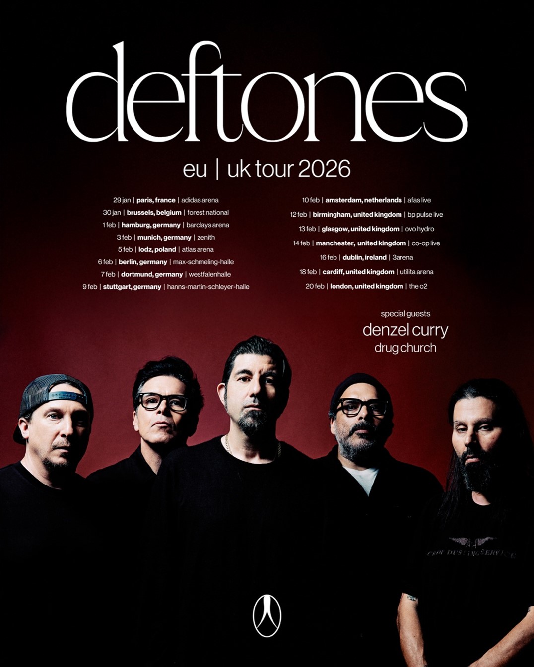 Deftones announce 2026 EU/UK arena tour in support of highly